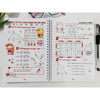 Sổ Tay Sketchnote Toán 9 - Tổng Hợp Kiến Thức Toán Lớp 9 Dễ Hiểu, Ôn Tập Hiệu Quả