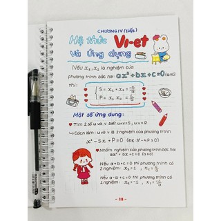 Sổ Tay Sketchnote Toán 9 - Tổng Hợp Kiến Thức Toán Lớp 9 Dễ Hiểu, Ôn Tập Hiệu Quả