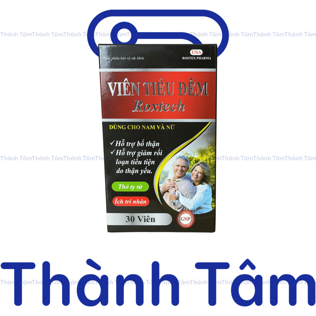 (Chai) Viên uống VIÊN TIỂU ĐÊM ROXTECH hỗ trợ giảm tiểu đêm, bổ thận - Hộp 30 Viên