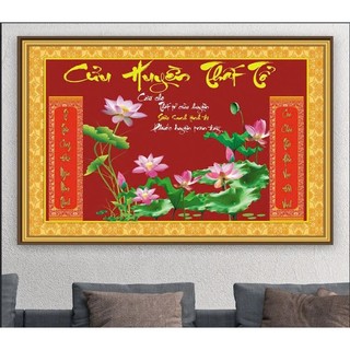 Tranh Cửu Huyền Thất Tổ 01 tráng gương