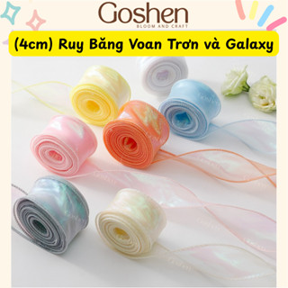 (Bản 4cm) Ruy Băng Voan Lụa Trơn