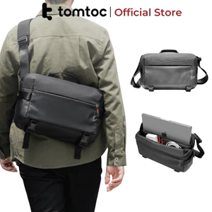 Túi đeo chéo Tomtoc Lightweight Sling Bag 13 inch/14 inch T21 chính hãng, nhiều ngăn, kháng nước