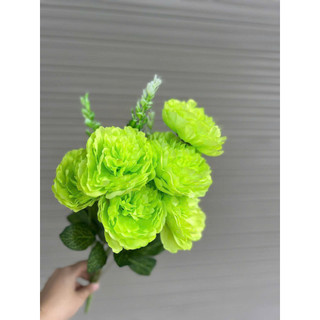 Chùm hoa mẫu đơn VIP 7 hoa cao cấp - Hoa lụa Hạnh Hoan