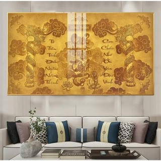 Tranh Gia Tiên Cửu Huyền Thất Tổ tráng gương