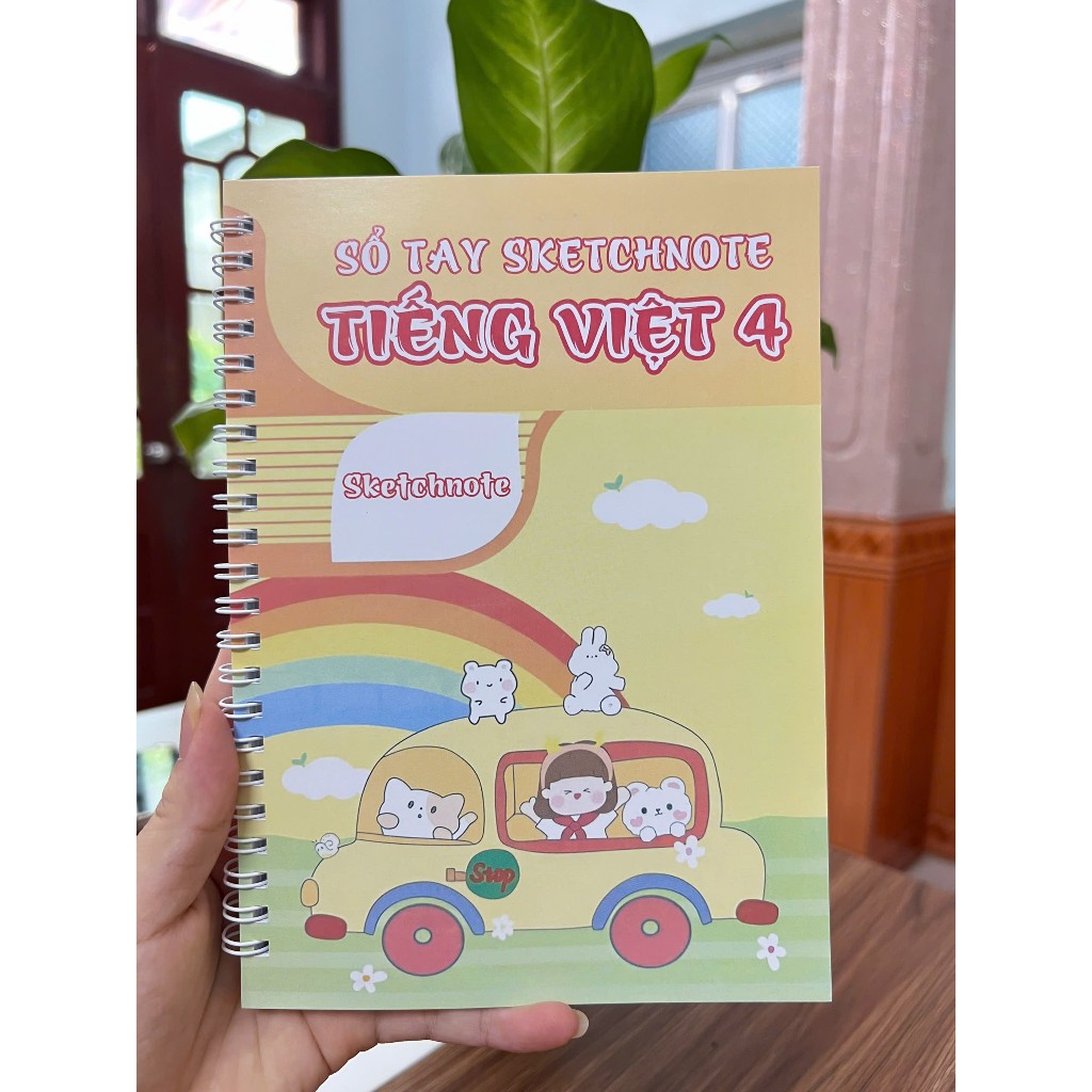 Sketchnote Sổ tay học giỏi Tiếng Việt 4, tổng hợp đầy đủ kiến thức Tiếng Việt 4