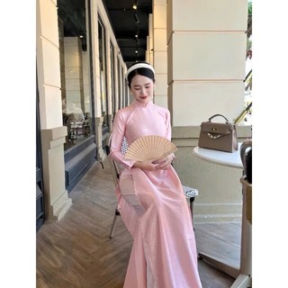Áo Dài Truyền Thống Lụa Vân Gỗ Cao Cấp – Nhiều Màu Sang Trọng, Tôn Dáng, Duyên Dáng | Áo dài Phương Linh