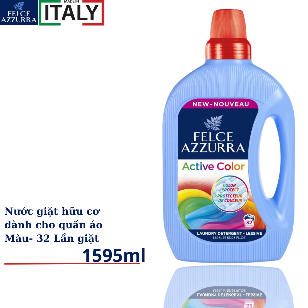 Nước giặt đậm đặc hương nước hoa cao cấp Felce Azzura - 1595 ml - NK Ý