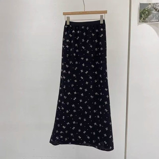 CHÂN VÁY ĐUÔI CÁ HOẠ TIẾT NƠ QC