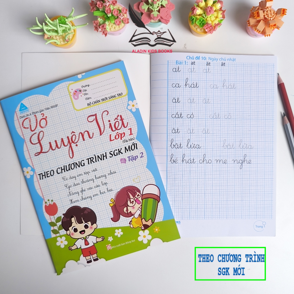 Sách- Vở Luyện Viết Lớp 1 – Bộ 2 Cuốn (Tập 1 & 2) – Theo Chương Trình SGK Mới- Chân Trời Sáng Tạo