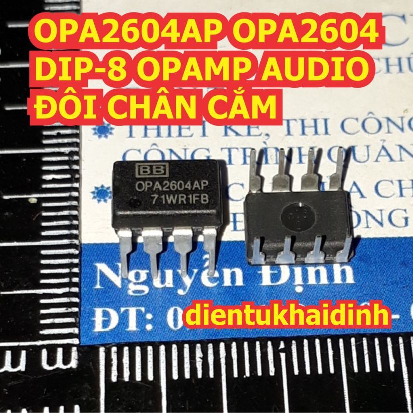 OPA2604AP OPA2604 DIP8 2*opamp OPAMP ĐÔI CHÂN CẮM KDE1208 | Shopee Việt Nam