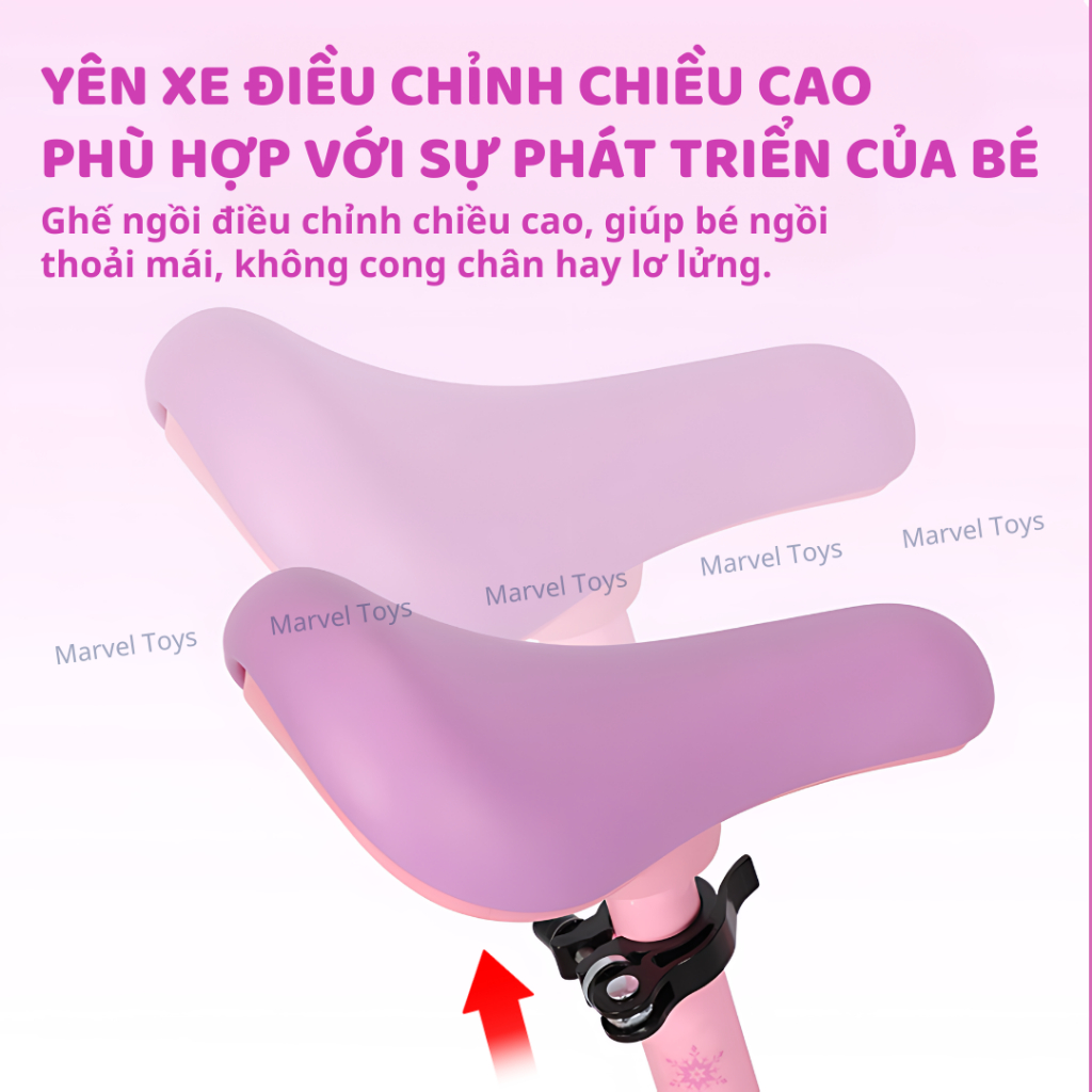 Xe Thăng Bằng Cho Bé Trai Bé Gái Disney Marvel - Nhẹ, Bền, Chắc, An Toàn Cho Trẻ Em