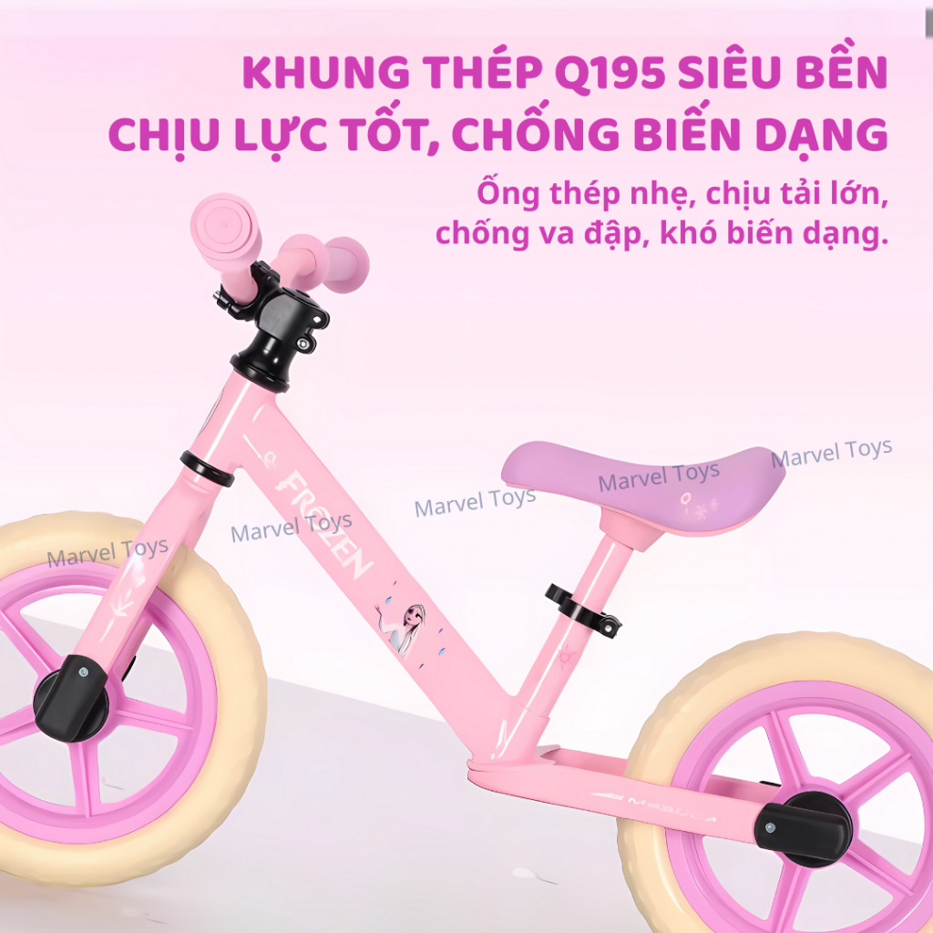 Xe Thăng Bằng Cho Bé Trai Bé Gái Disney Marvel - Nhẹ, Bền, Chắc, An Toàn Cho Trẻ Em