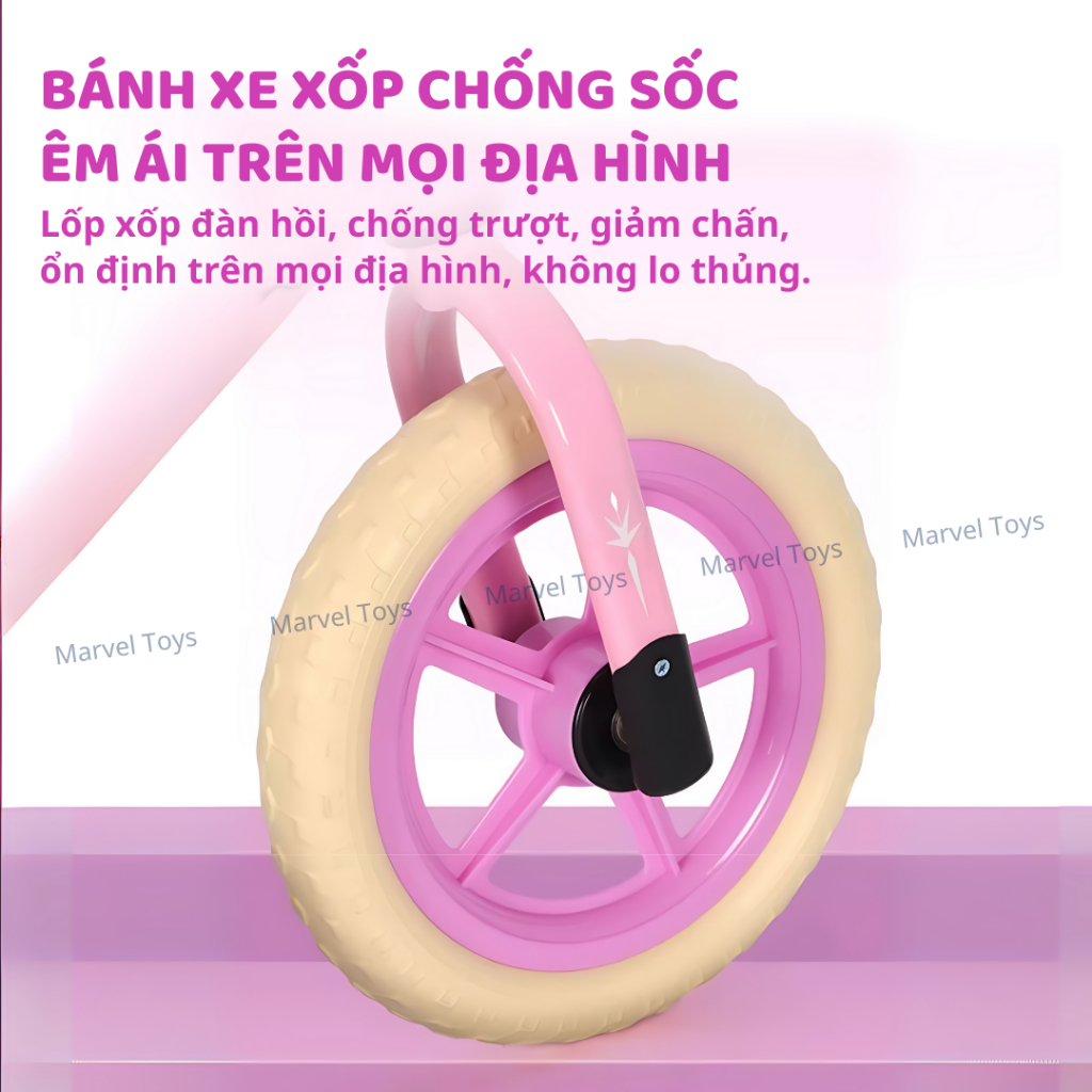 Xe Thăng Bằng Cho Bé Trai Bé Gái Disney Marvel - Nhẹ, Bền, Chắc, An Toàn Cho Trẻ Em