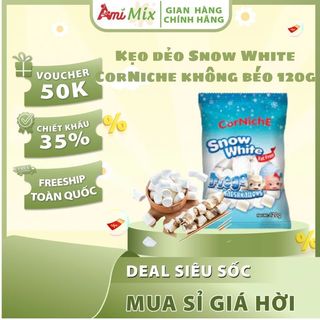 Kẹo Dẻo Snow White CorNiche – Gói 120g | Vị Ngon Dẻo Mềm, Không Béo