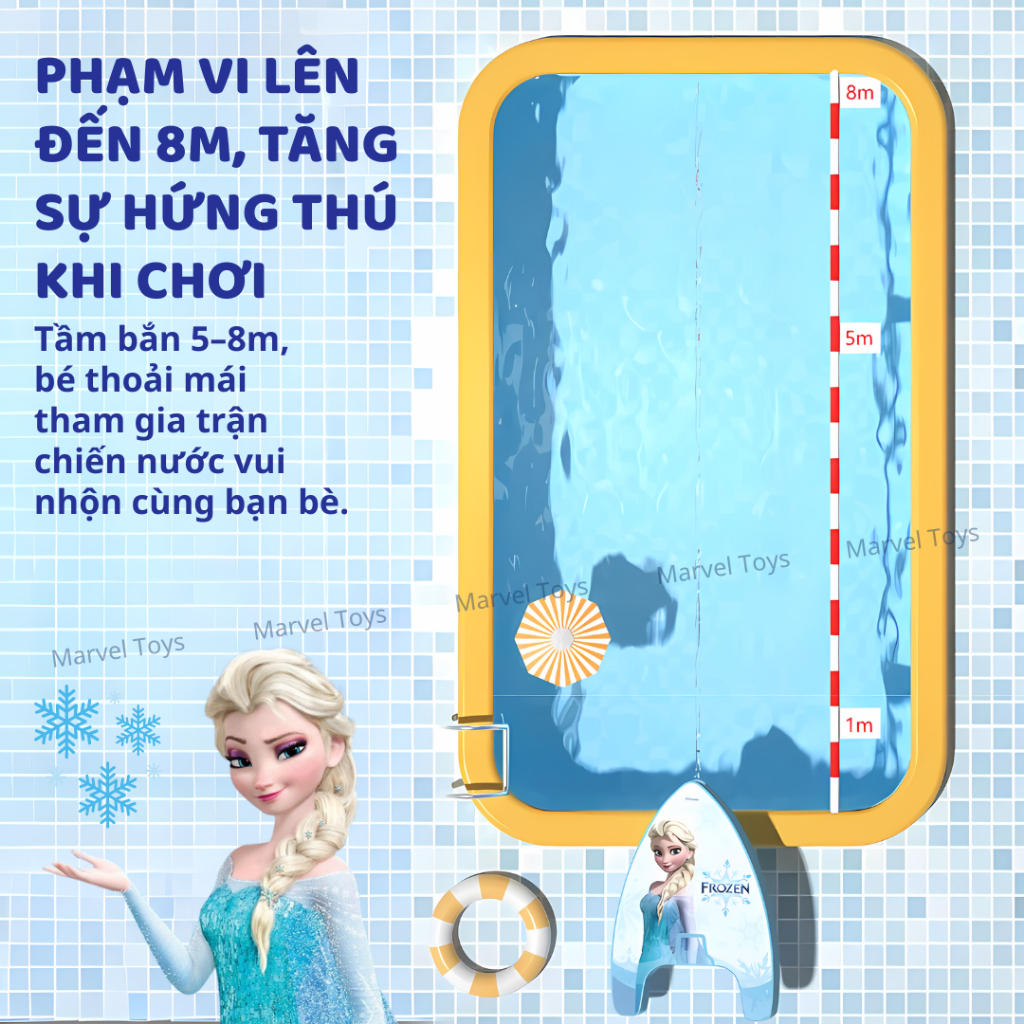 Phao Bơi Trẻ Em Disney Marvel Chính Hãng Spider-Man Frozen Elsa Tập Bơi An Toàn Cho Bé Trai Bé Gái