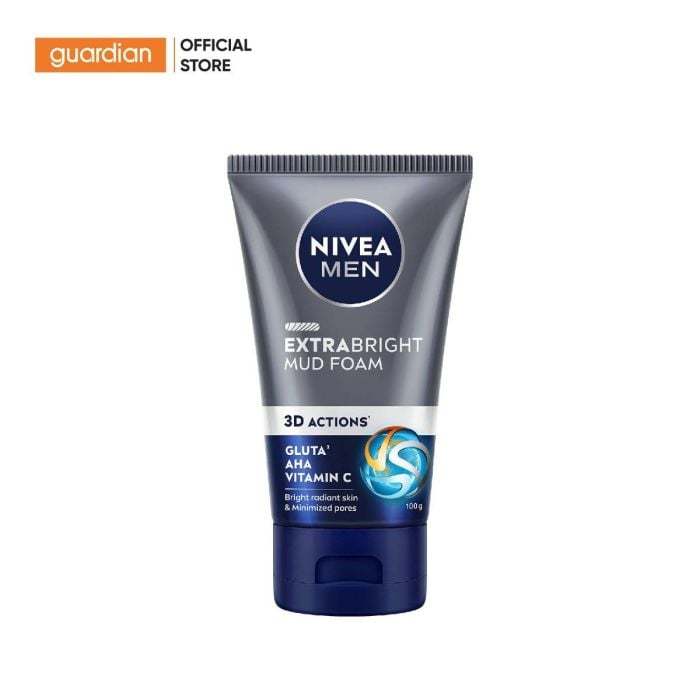 Sữa Rửa Mặt Mud Giúp Hỗ Trợ Sáng Da & Kiểm Soát Nhờn Nivea Men 100Gr