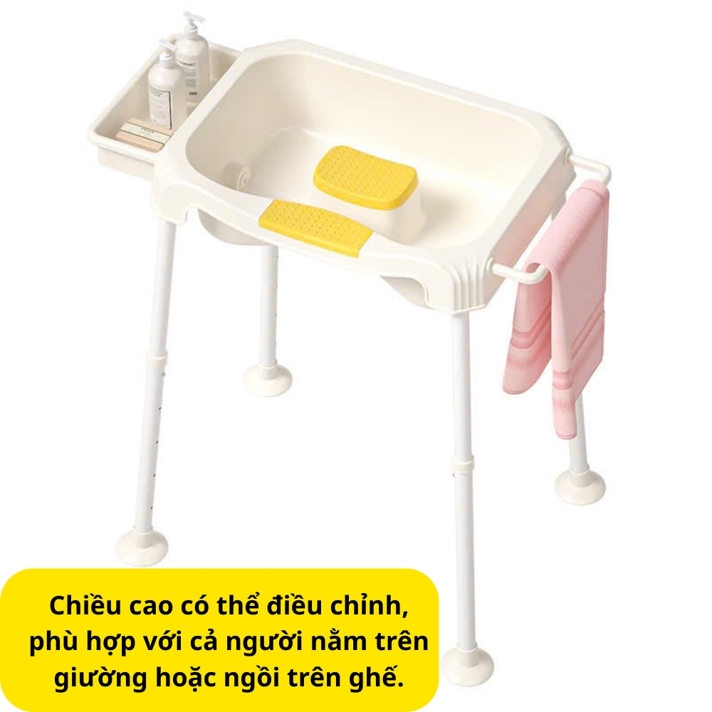 Chậu gội đầu có chân 6 cấp độ điều chỉnh dành cho bà bầu , người bệnh , người già tiện lợi dễ dàng sử dụng