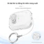 Vỏ bảo vệ tai nghe chống rơi tự động trong suốt dạng bật lên cho AirPods 4 2 3 thế hệ Pro Pro 2 Ốp lưng​​