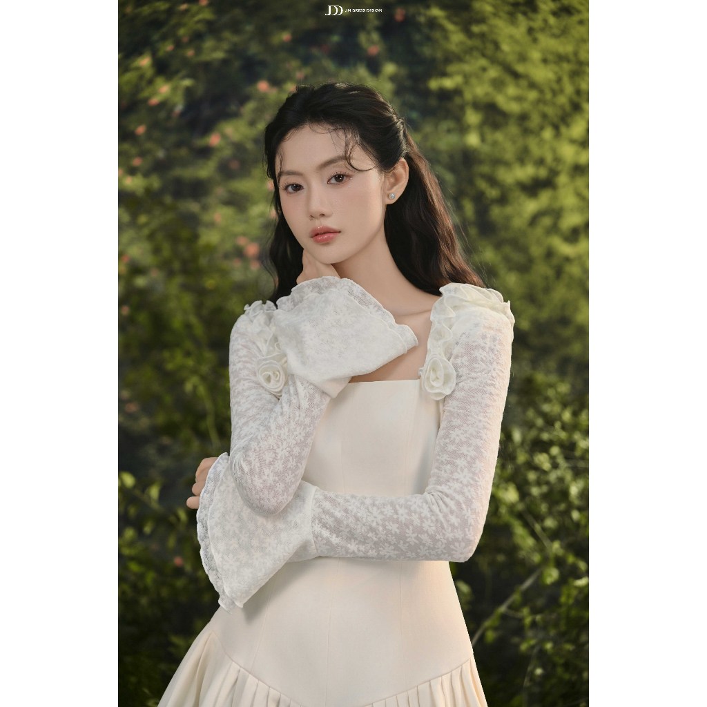 Đầm Phối Tay Loe Chân Xếp Ly Bung – 1S61.2507K | Đầm Vintage Dự Tiệc Thanh Lịch, Đầm Xếp Ly Công Sở Nữ Đẹp Thiết Kế JM