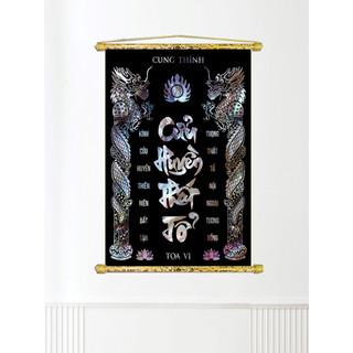Tranh Cửu Huyền Thất Tổ Vải Canvas