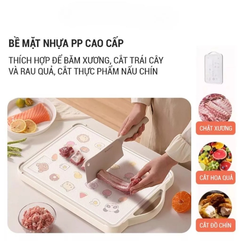 Thớt Inox 304 Kháng Khuẩn - Homie House - Đồ Gia Dụng An Toàn, Họa Tiết Dễ Thương