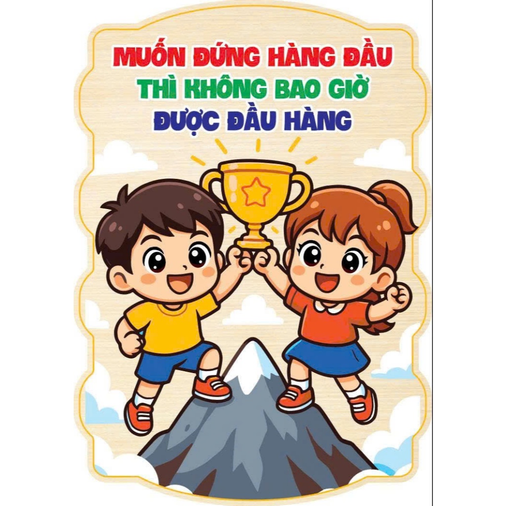 ✨ BẢNG TREO SLOGAN trang trí LỚP HỌC ✨