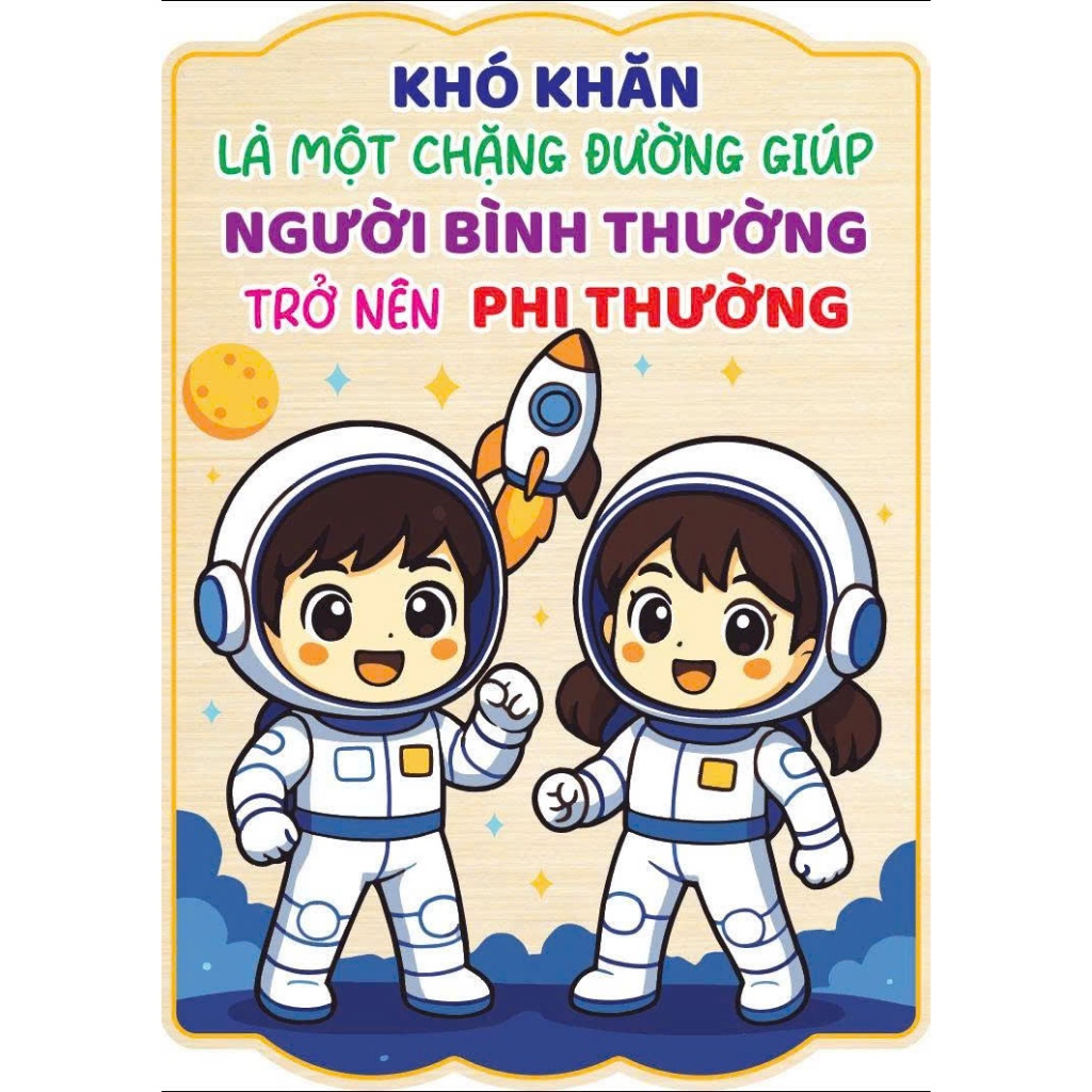 ✨ BẢNG TREO SLOGAN trang trí LỚP HỌC ✨