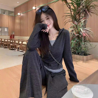 SET ĐỒ NỮ DÀI TAY QUẦN ỐNG RỘNG CHẤT THUN TĂM QC