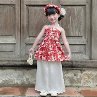 Set Yếm Trung Thu Cho Bé Gái Có Kèm Mấm 8-26kg (<125cm)