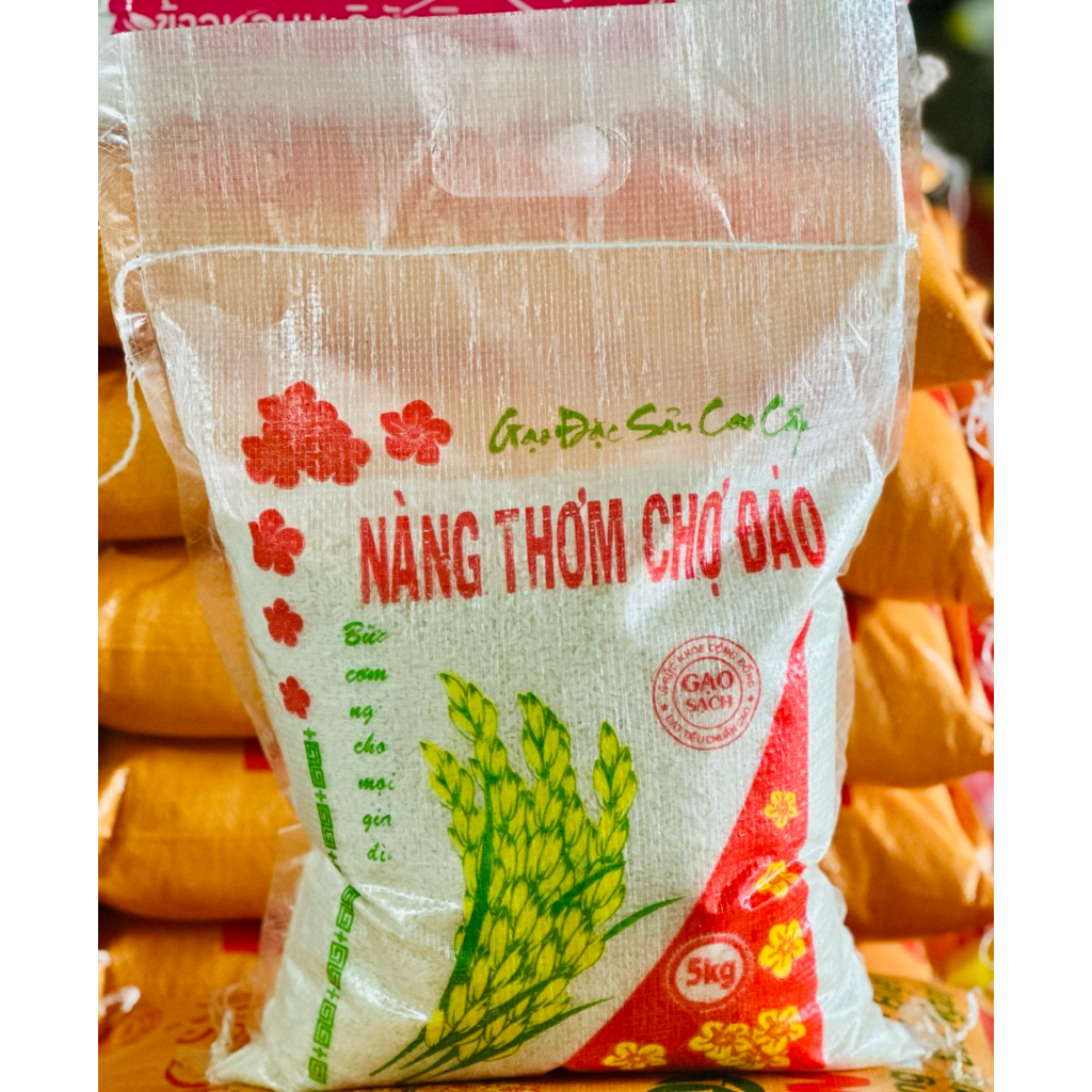 Gạo Tài Nguyên  Nàng Thơm Dẻo Mềm Ngọt Cơm (Mã Bao May 5ky)