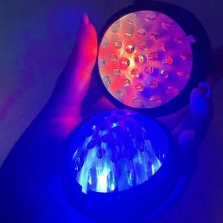 Bóng đồ chơi cho bé, bóng nảy phát sáng, bóng ma thuật có đèn LED, bóng pha lê nảy kèm dây cột