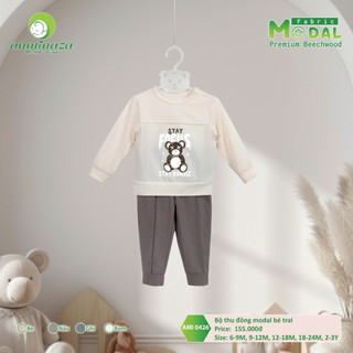 Bộ thu đông modal can ngực anminaza 9-3y