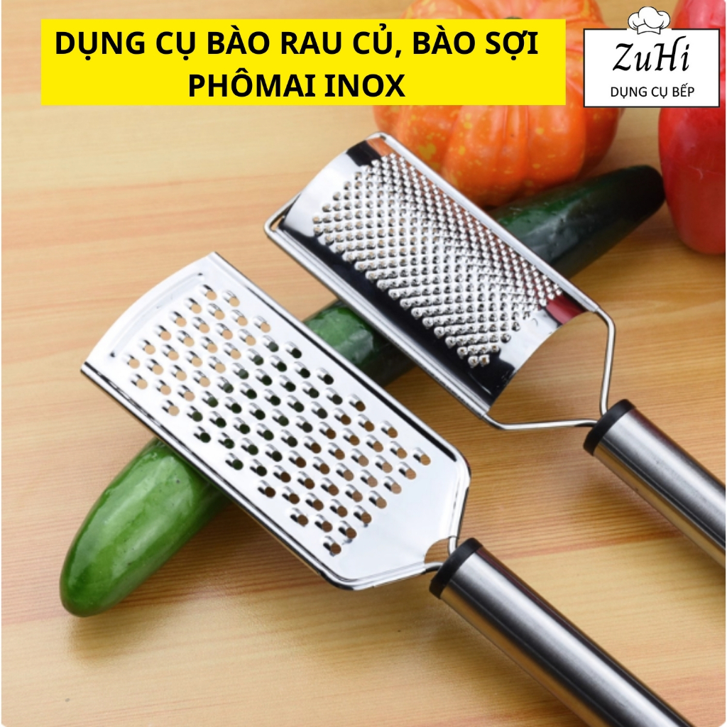 Dụng cụ bào rau củ, bào Gừng, Khoai Tây, Dao bào sợi phô mai INOX, dùng ...