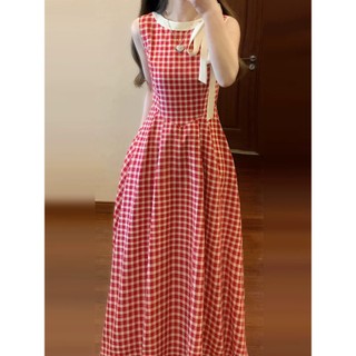 Đầm thiết kế KYE Dami dress kẻ caro dáng dài
