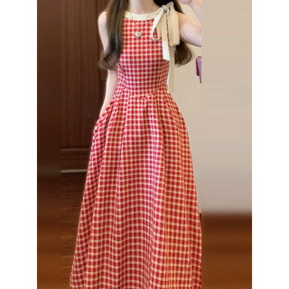 Đầm thiết kế KYE Dami dress kẻ caro dáng dài