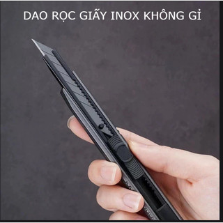 DAO RỌC GIẤY MINI CAO CẤP SƠN TĨNH ĐIỆN ĐEN TOÀN THÂN – COMBO 2 CÁI, CHẮC TAY, CẮT NGỌT