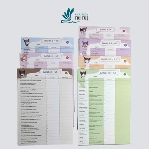 Set TAKENOTE 6000 từ vựng Tiếng Anh IELTS theo band 0-4.5, 4.5-5.5, 5.5-6.5, 6.5+, dạng takenote dễ học dễ nhớ (7 bộ)