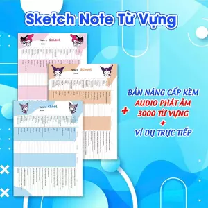 Set 150 tờ TAKENOTE 3000 từ vựng Tiếng Anh theo chủ đề thông dụng nhất (3 bộ - 30 chủ đề)