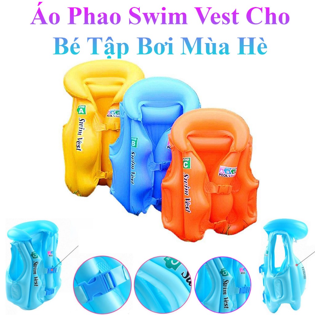 Áo Phao Swim Vest Cho Bé Tập Bơi Mùa Hè Siêu Xinh