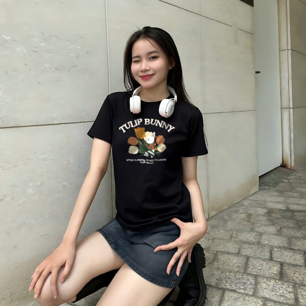 [ Video thực tế sp ] Áo baby tee MCA In hình Tulip Bunny A.51014