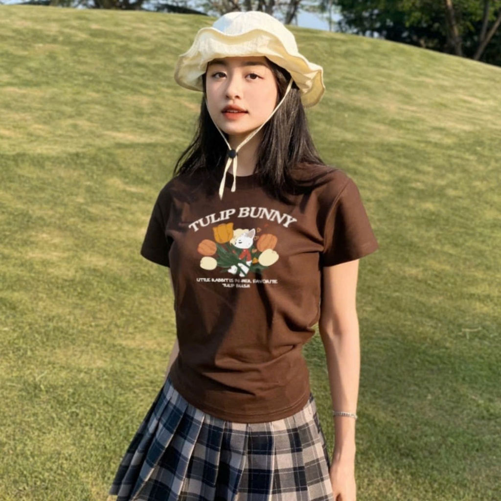 [ Video thực tế sp ] Áo baby tee MCA In hình Tulip Bunny A.51014