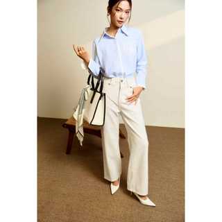 Quần Jean Nữ Straight White, Chất Vải Denim Thoải Mái, WQJ026 SOME HOW STORE
