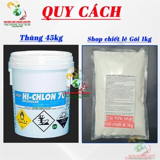 3kg Clo Nhật Bản HI - CHLON 70%, Tấy Rêu,Tảo, Xử Lý Nước Hồ Bơi, Khử Trùng Nhà Cửa