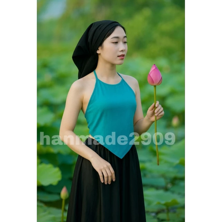 Trang Phục Áo Tứ Thân Truyền Thống Chụp Sen