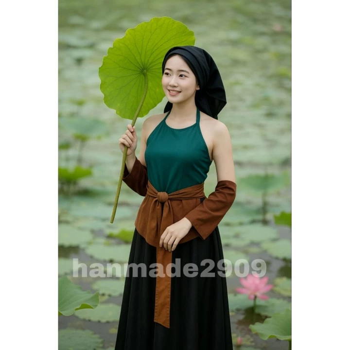 Trang Phục Áo Tứ Thân Truyền Thống Chụp Sen