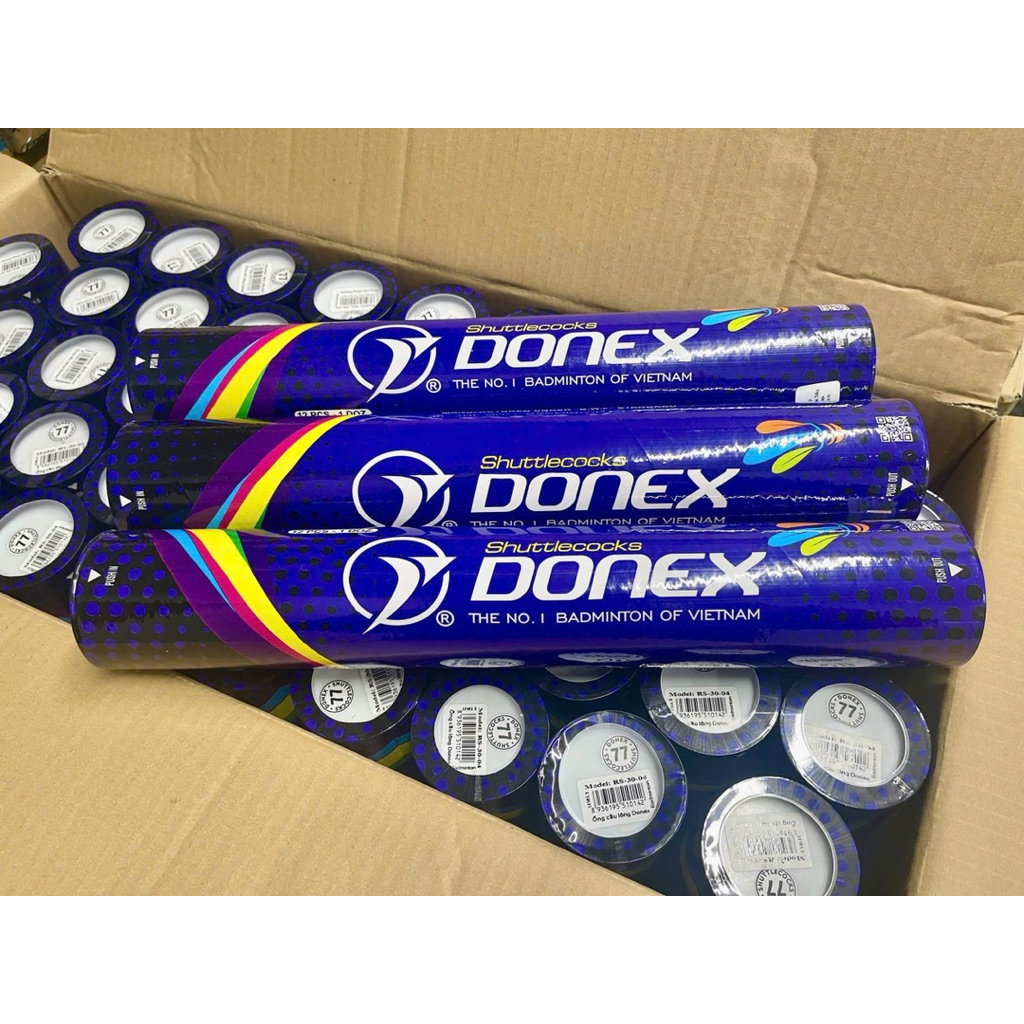 (Chính hãng) Cầu lông Donex xanh ống 12 quả | Shopee Việt Nam