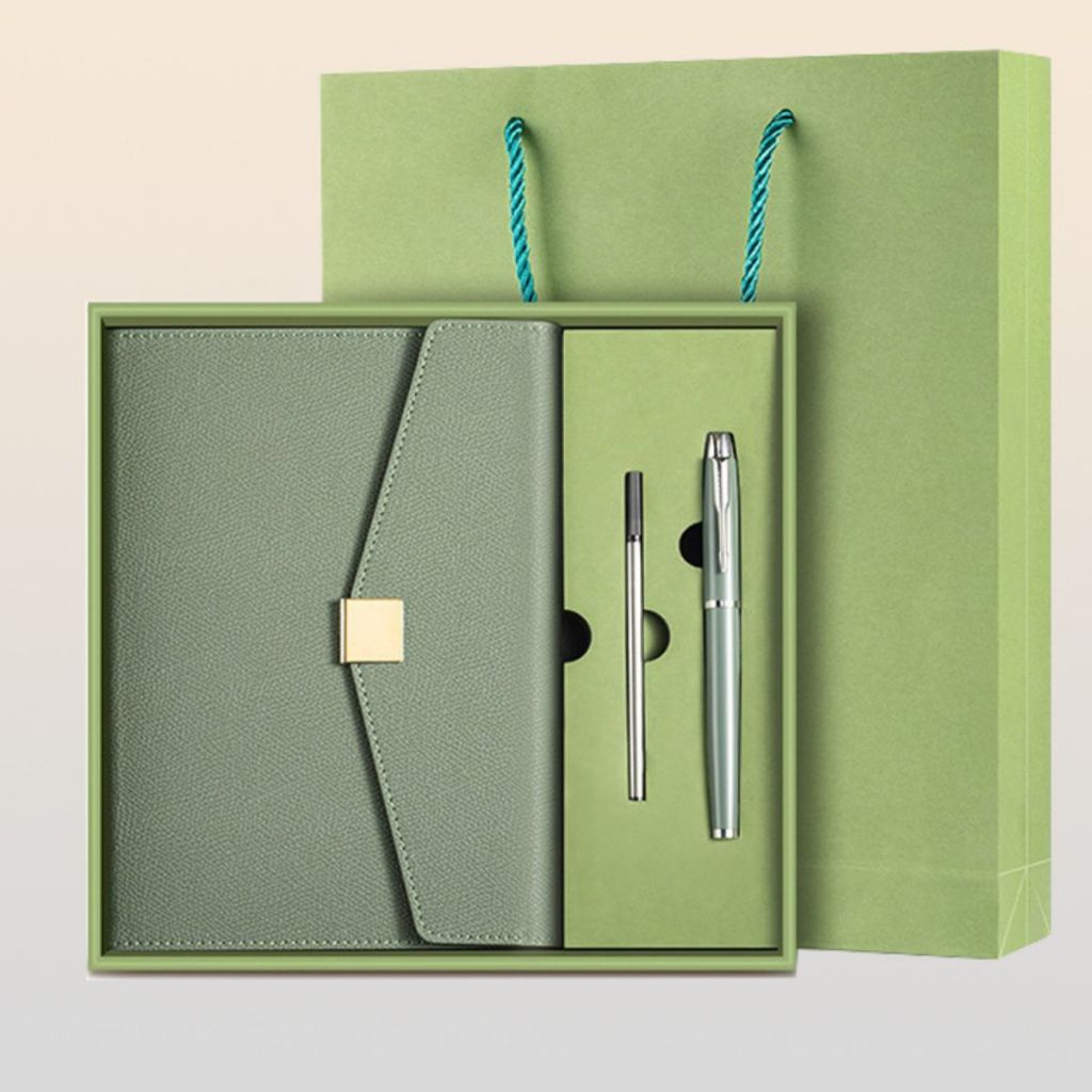 Box quà sổ tay bìa gập, bút ký, hộp, túi - Quà tặng tri ân, thầy cô, bạn bè