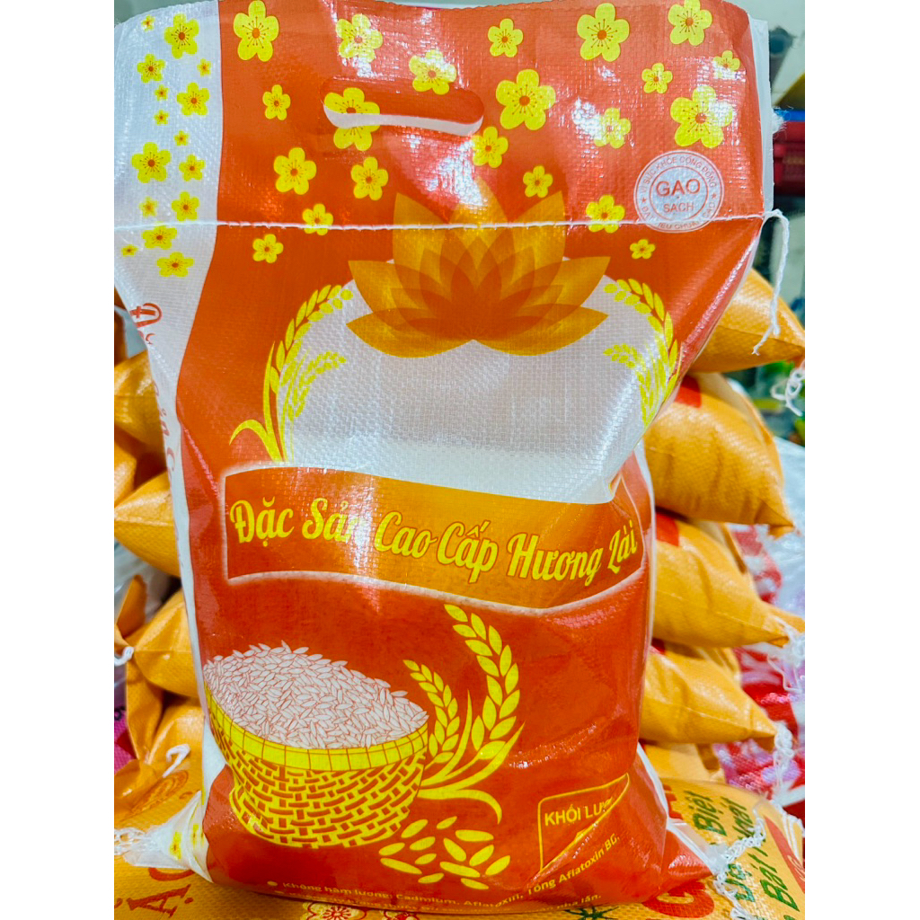 Gạo Đặc Sản Hương Lài 5ký Dẻo Mềm Ngọt Cơm