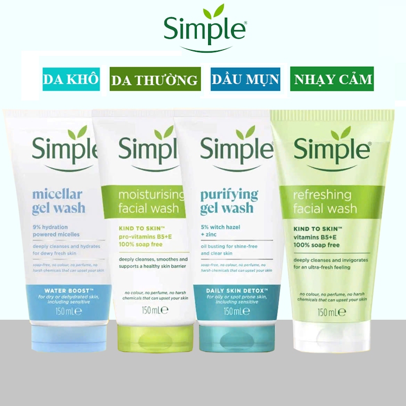 Simple - Mỹ phẩm Chính Hãng, Giá Tốt, Đảm Bảo 丨 Shopee Việt Nam