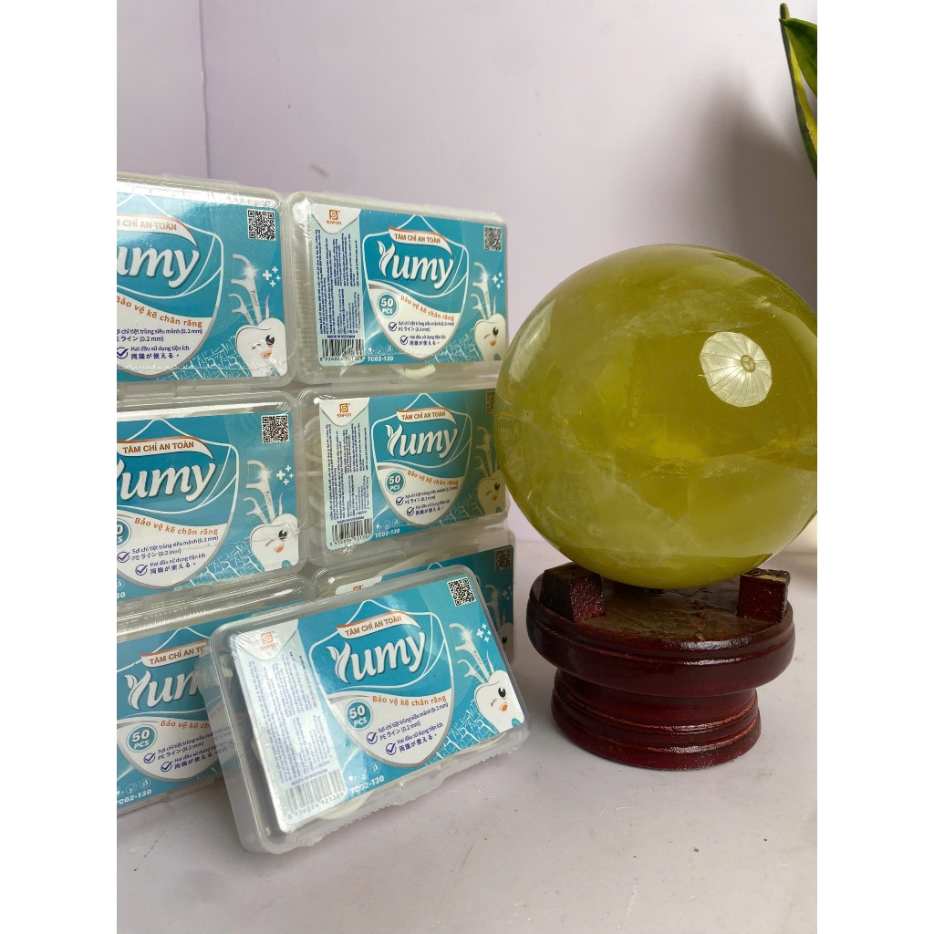 Một Lốc Tăm Chỉ Nha Khoa Cao Cấp YUMY, an toàn sức khoẻ, giúp vệ sinh răng miệng, 12 hộp x 50 chiếc
